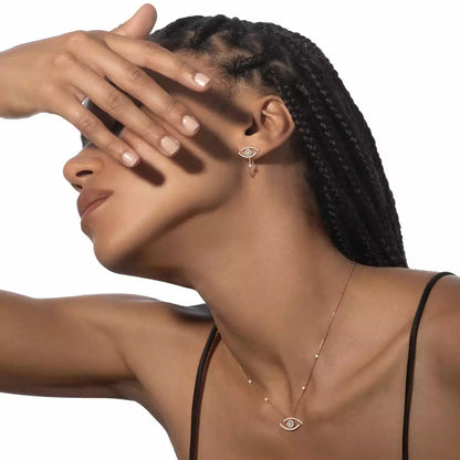 [Elara]LUCKY EYE DIAMOND EARRINGS
