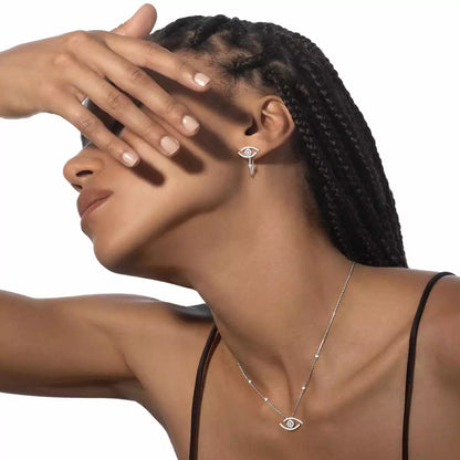 [Elara]LUCKY EYE DIAMOND EARRINGS
