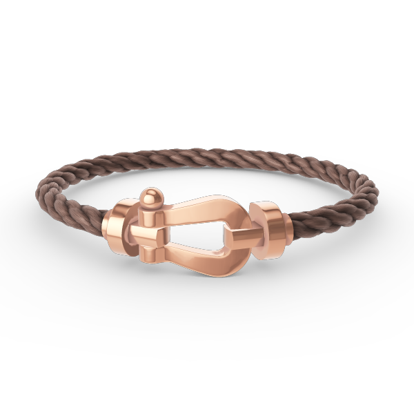 [Elara]FORCE GROSSES HUFEISEN ARMBAND - ROSÉGOLD