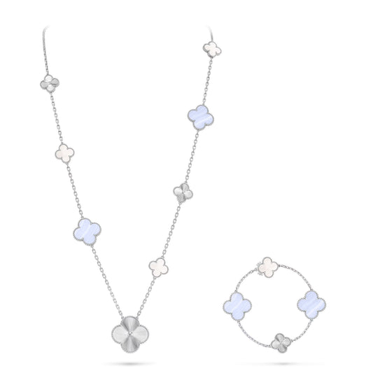 [Elara]ABNEHMBARES 15-KLEEBLATT-STATEMENT-SET - LILA CHALZEDON & LASER