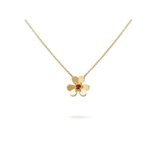 [Elara]FRIVOLE FLORAL CHARM NECKLACE